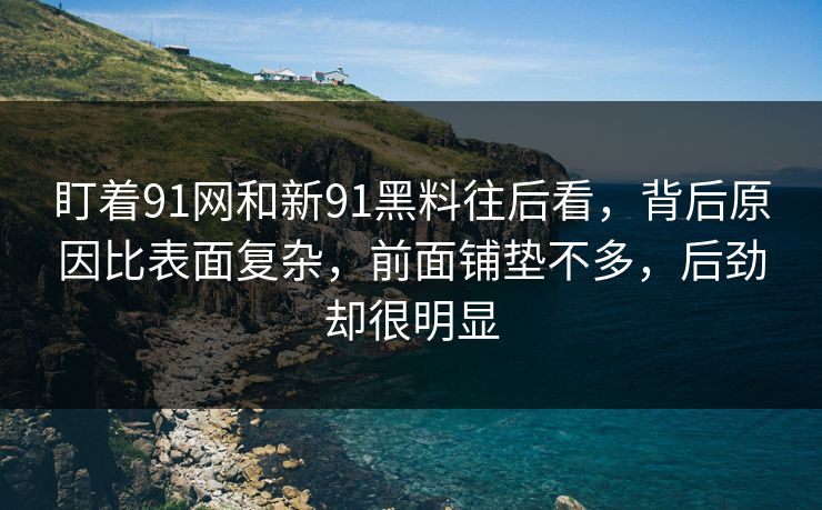 盯着91网和新91黑料往后看，背后原因比表面复杂，前面铺垫不多，后劲却很明显